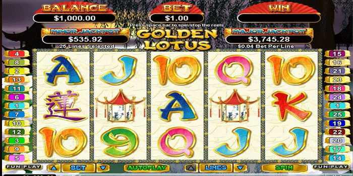 Slot Golden Lotus Simbol Keberuntungan Hadirkan Menang besar